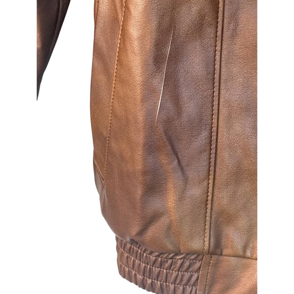 Show Me Your Mumu Maverick Bomber Jacket in Chestnut Brown XSmall New Womens - Picture 6 of 16